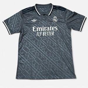Adidas Real Madrid Gray Soccer Jersey 2024/25 Third Kit Shirt